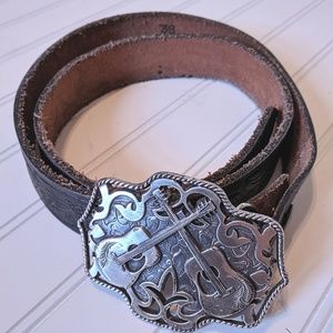 Junk Gypsy | Hand Tooled Leather Belt and Buckle